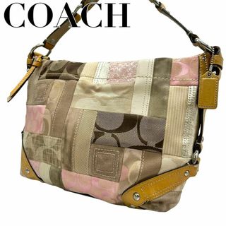 コーチ(COACH)のCOACH コーチ　s19 肩掛け　f13720 パッチワーク　ハンドバッグ(ハンドバッグ)