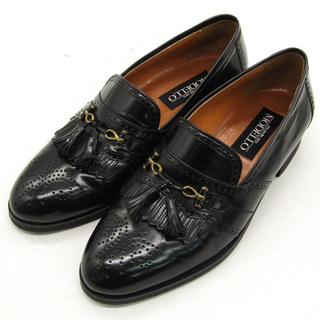 マドラスモデーロ ローファー スリッポン ビジネスシューズ 幅広 3E 紳士靴 黒 メンズ 24.5サイズ ブラック madras MODELLO(その他)