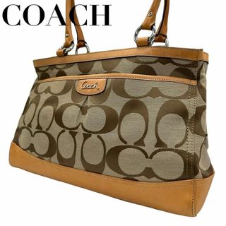 コーチ(COACH)のCOACH コーチ　s19 肩掛け　f19725 トートバッグ シグネチャー　茶(トートバッグ)