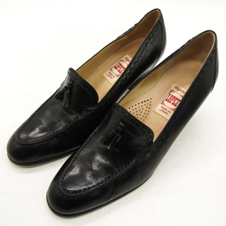 ロペス ローファーパンプス ハイヒール ブランド シューズ 靴 日本製 黒 レディース 24サイズ ブラック LOPEZ(ハイヒール/パンプス)