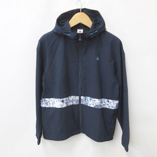 ルコックスポルティフ(le coq sportif)のルコックスポルティフ ゴルフ ジャケット パーカ ジップアップ 紺 ネイビー O(ウエア)