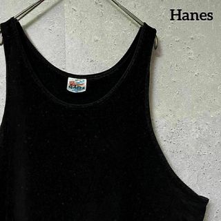 ヘインズ(Hanes)の90's Hanes ヘインズ タンクトップ USA 無地 ビンテージ L(タンクトップ)