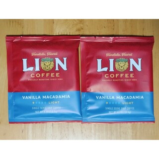 ライオンコーヒー(ライオンコーヒー)のライオンコーヒー　バニラマカデミア　2個　フレーバーコーヒー(コーヒー)