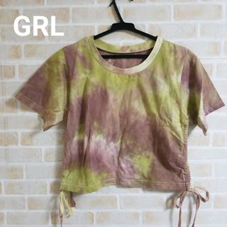 グレイル(GRL)のGRL タグ付き タイダイクロップドTシャツ(Tシャツ(半袖/袖なし))