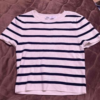 ザラ(ZARA)の半袖ニットTシャツ(Tシャツ(半袖/袖なし))