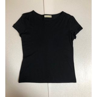 ザラ(ZARA)の新品未使用　ZARA  黒のトップス　ストレッチあり(Tシャツ(半袖/袖なし))