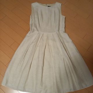 ランバン(LANVIN)のLANVIN　ノースリーブワンピース40(ひざ丈ワンピース)