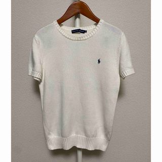 POLO RALPH LAUREN - ラルフローレン レディース 半袖ニット コットンニット サマーニット M 白