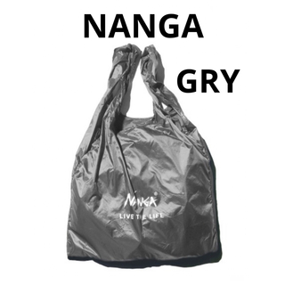 ナンガ(NANGA)のナンガ NANGA ポケッタブル エコバッグ ブラック　グレー(エコバッグ)