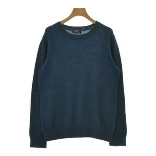 A.P.C. アーペーセー ニット・セーター S 青 【古着】【中古】(ニット/セーター)