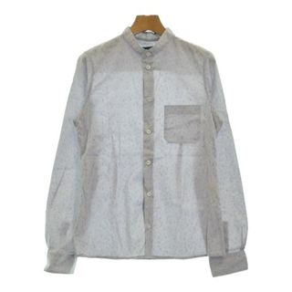 A.P.C. アーペーセー カジュアルシャツ 38(M位) グレーx紫(総柄) 【古着】【中古】(シャツ/ブラウス(長袖/七分))