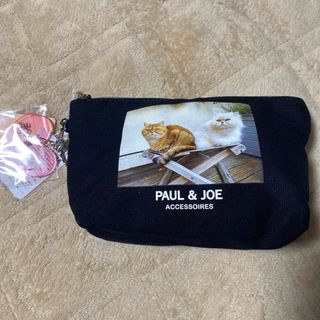 PAUL & JOE - ポール＆ジョーアクセソワ★キャンバスフォトプリントポーチ★ブラック