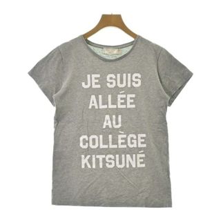 MAISON KITSUNE メゾンキツネ Tシャツ・カットソー S グレー 【古着】【中古】(カットソー(半袖/袖なし))