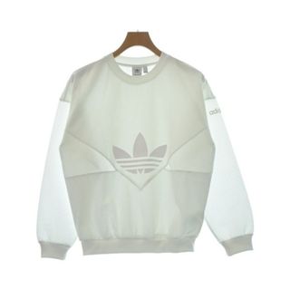 アディダス(adidas)のadidas アディダス スウェット L 白 【古着】【中古】(トレーナー/スウェット)