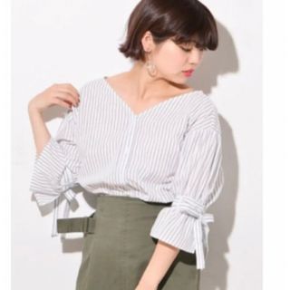 ナイスクラップ(NICE CLAUP)の★ナイスクラップ♡ストライプ柄シャツプルオーバー★(シャツ/ブラウス(長袖/七分))