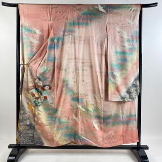 振袖 身丈156.5cm 裄丈64cm 正絹 秀品 【中古】(着物)