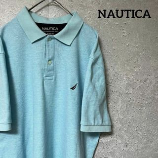 ノーティカ(NAUTICA)のNAUTICA ノーティカ ポロシャツ 半袖 刺繍 ワンポイント シンプル XL(ポロシャツ)