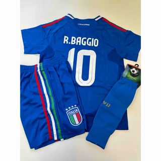 140cmイタリア代表　バッジョ　子供サッカーユニフォーム三点セット(Tシャツ/カットソー)