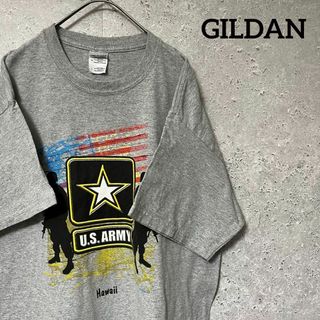 GILDAN ギルダン Tシャツ 半袖 USARMY サバゲー アメリカ陸軍 L