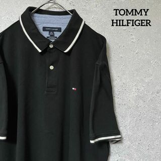 TOMMY HILFIGER - TOMMY HILFIGER トミーヒルフィガー ポロシャツ 半袖 刺繍 XL