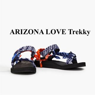 新品　ARIZONA LOVE Trekky 織地 サンダルペイズリー柄(サンダル)