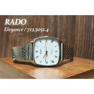 ラドー(RADO)のラドー エレガンス ローマン数字文字盤 メンズ腕時計 稼働品(腕時計(アナログ))