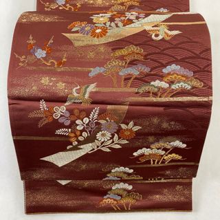 袋帯 美品 秀品 六通 正絹 【中古】(帯)