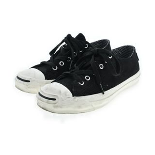 コンバース(CONVERSE)のCONVERSE コンバース スニーカー 24cm 黒 【古着】【中古】(スニーカー)