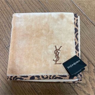 Yves Saint Laurent - 6月15日までの出品　イヴサンローラン　ヒョウ柄タオルハンカチ