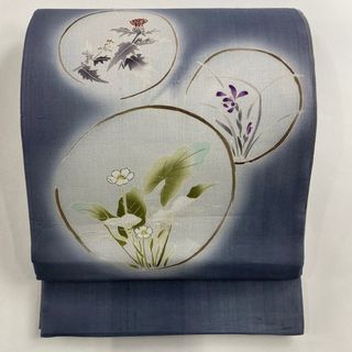 袋帯 名品 お太鼓柄 正絹 【中古】(帯)