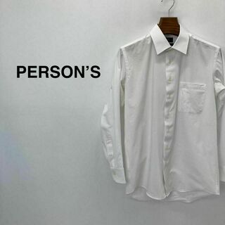 パーソンズ(PERSON'S)のパーソンズ　カッター　シャツ ホワイト メンズ(Tシャツ/カットソー(七分/長袖))