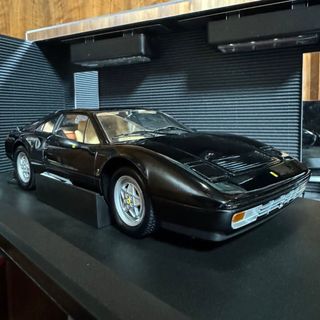 キョウショウ(京商)の絶版未展示品 京商 1/18 フェラーリ 328GTB 1988 ブラック(ミニカー)