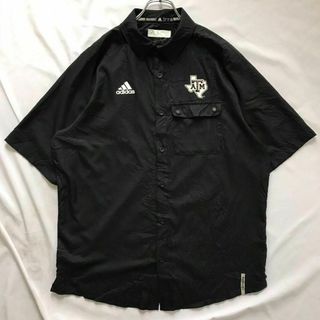 アディダス(adidas)のadidas ロゴ 半袖シャツ 襟付き ゴルフ等 スポーツ(Tシャツ/カットソー(七分/長袖))