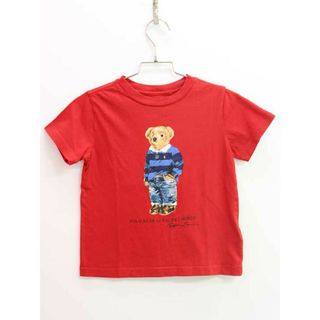 Ralph Lauren - 【夏物 新入荷!】『ラルフローレン/Ralph Lauren』100cm 半袖Tシャツ/半袖カットソー 赤 ベア【中古】子供服 キッズ kids 男の子 夏 tops 625042