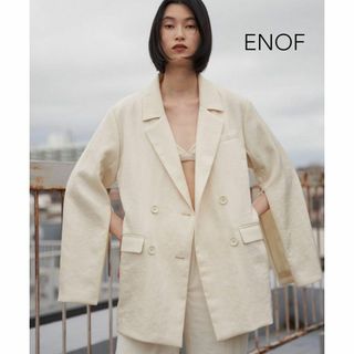 【送料無料】ENOF twill slit jacket L イナフ テーラード(テーラードジャケット)