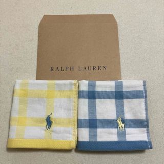 ラルフローレン(Ralph Lauren)のラルフローレン☆ガーゼタオルハンカチ2枚セット(ハンカチ)