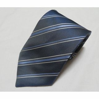 ビームスエフ(BEAMS F)の■新品【ビームスＦ】極上タイ レジメン グレー×白×淡パープル シルク 日本製 (ネクタイ)