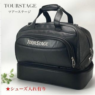 ツアーステージ(TOURSTAGE)のTOURSTAGE ツアーステージ ゴルフバッグ ボストンバッグ ブラック 黒(ボストンバッグ)