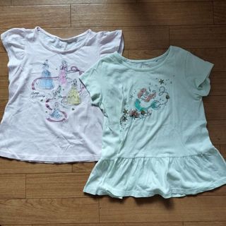 ユニクロ(UNIQLO)のUNIQLOプリンセス　110cm半袖Tシャツ2点(Tシャツ/カットソー)