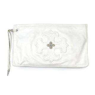 クロムハーツ(Chrome Hearts)のクロムハーツ フィリグリープラス クラッチバッグ レザー SV925 ユニセックス ホワイト CHROME HEARTS 【中古】 【アパレル・小物】(セカンドバッグ/クラッチバッグ)