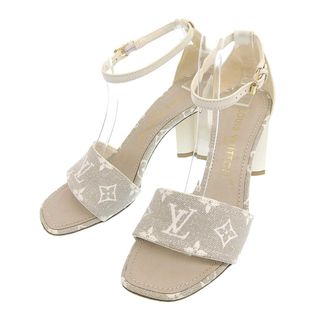 LOUIS VUITTON - ルイヴィトン シルエットライン サンダル 1AAZTK レディース アイボリー グレージュ LOUIS VUITTON 【中古】 【アパレル・小物】