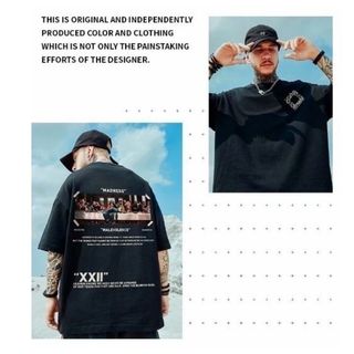 【在庫わずか】メンズ 半袖 オーバーサイズ メンズ ストリート XL 黒 韓国(Tシャツ/カットソー(半袖/袖なし))