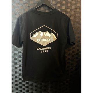 OUTDOOR - アウトドア OUTDOOR Tシャツ tee BLACK ブラック　M