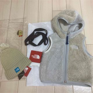 THE NORTH FACE - 新品　ノースフェイス　キッズ　ベビー　ボア　ベスト　帽子