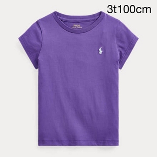 ラルフローレン(Ralph Lauren)の3t100cm 紫　ワンポイント銀ポニー　Tシャツ ラルフローレン(Tシャツ/カットソー)
