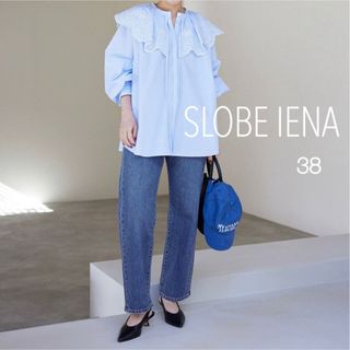 スローブイエナ(SLOBE IENA)のLE DENIM ストレートパンツ 38(デニム/ジーンズ)