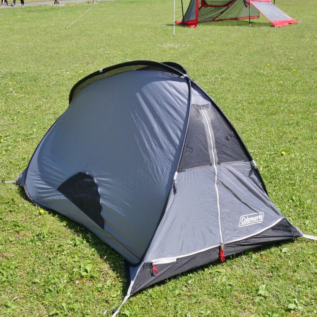 公式通販サイトセール 美品 コールマン ソロ 1人用 S+ クイックアップドーム Coleman ツーリング用
