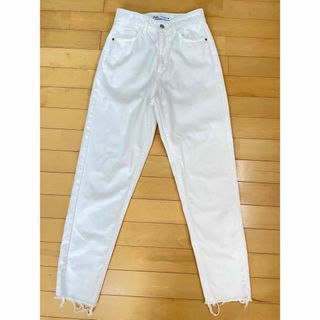 ザラ(ZARA)のZara デニム ホワイト EUR34 ジーンズ(デニム/ジーンズ)