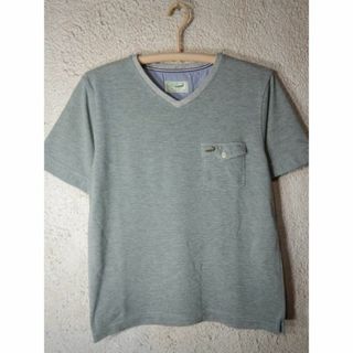 クロコダイル(Crocodile)の9043　クロコダイル　半袖　Vネック　胸ポケット　デザイン　tシャツ　(Tシャツ/カットソー(半袖/袖なし))