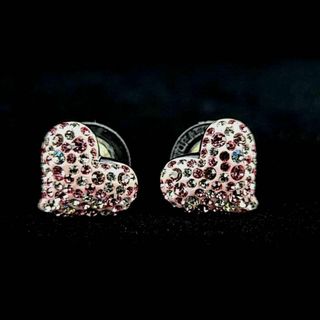 SWAROVSKI - ●ほぼ新品☆スワロフスキー SWAROVSKI ハート ピアス ピンク 箱つき